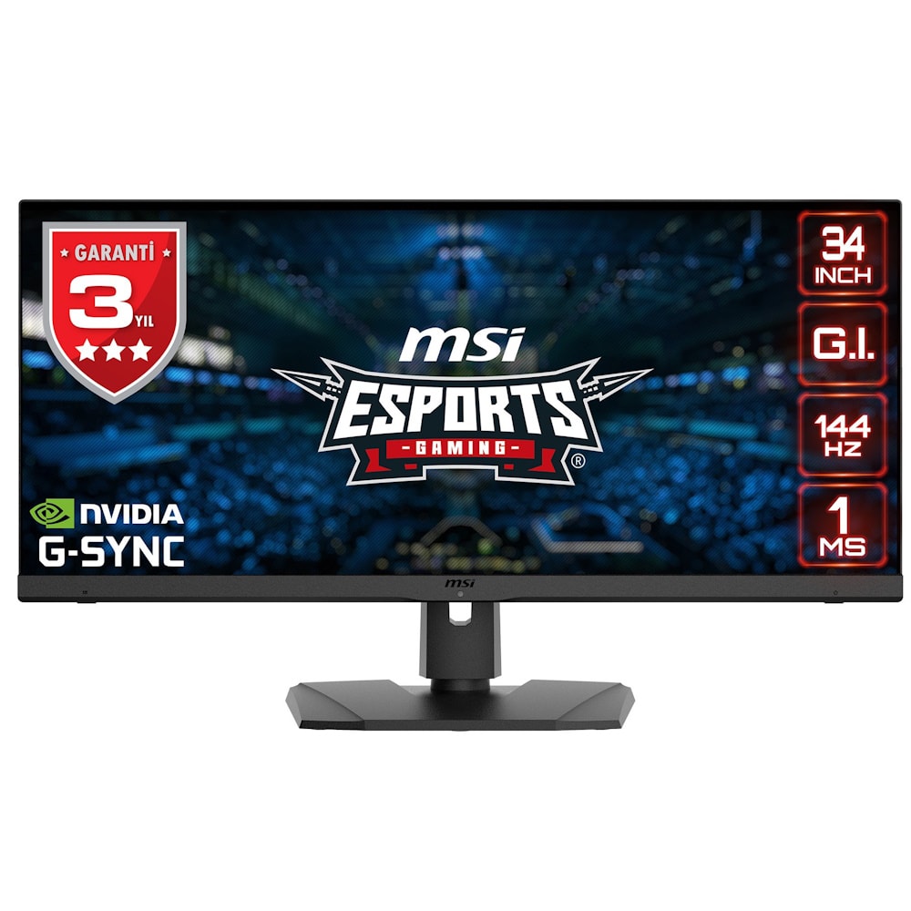 Msi Optix Mpg341qr 34 Inc 144hz 1ms Hdr400 G Sync Uwqhd Ips Gaming Monitor