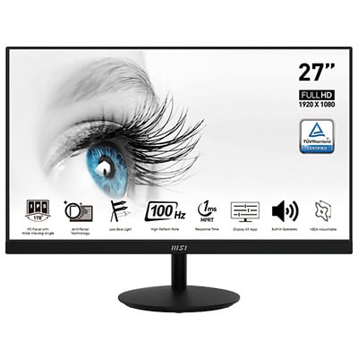 MSI PRO MP271A 27 inç 100Hz 1Ms FLAT IPS Adaptive Sync Full HD Anti Glare Monitör