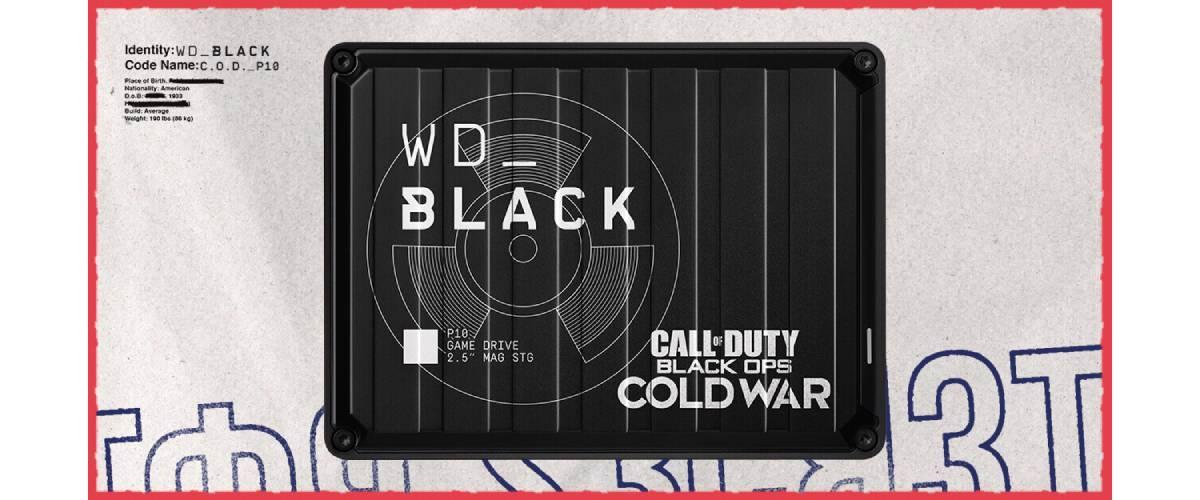 WD BLACK 2TB Call of Duty Black Ops Cold War Special Edition P10 Game Drive USB 3.2 Siyah Taşınabilir Disk h1