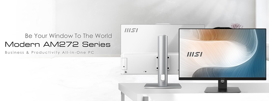 MSI MODERN AM272P 12M-402XTR Intel Core i7-1260P 32GB 1TB SSD 27 inç Full HD Freedos All In One Bilgisayar