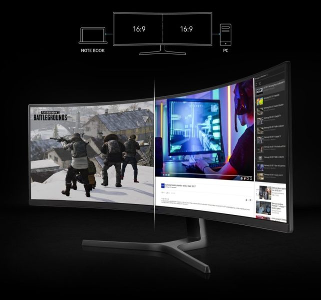 Samsung Crg9 Lc49rg90ssmxuf 49 Inc 120 Hz 4ms Ultra Wide Dqhd Freesync 2 Va Kavisli Gaming Monitor H7