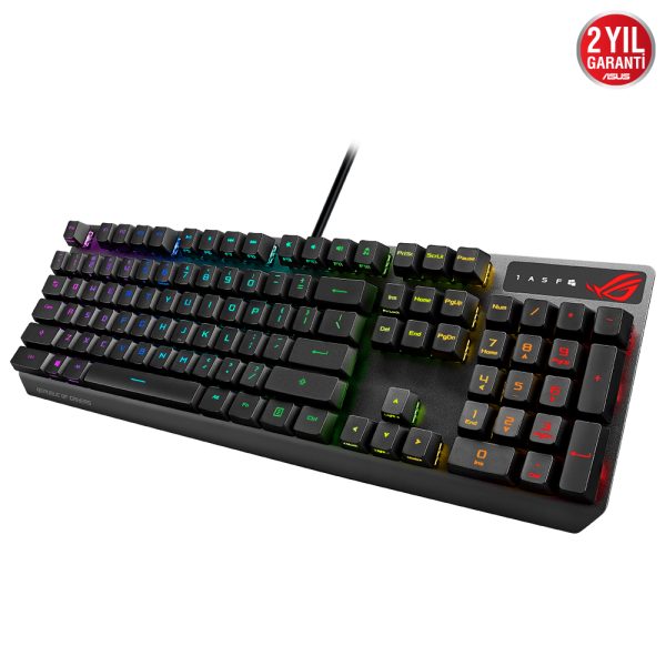 Asus Rog Strix Scope Rx Blue Switch Ip57 Su Gecirmez Ve Toza Dayanikli Turkce Optik Mekanik Gaming Klavye 2