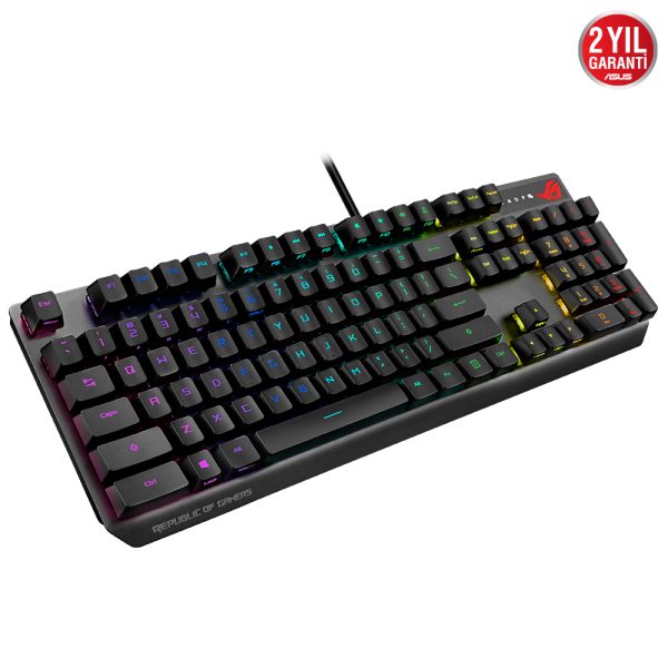 Asus Rog Strix Scope Rx Blue Switch Ip57 Su Gecirmez Ve Toza Dayanikli Turkce Optik Mekanik Gaming Klavye 4