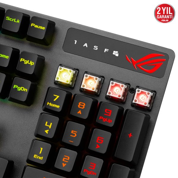 Asus Rog Strix Scope Rx Blue Switch Ip57 Su Gecirmez Ve Toza Dayanikli Turkce Optik Mekanik Gaming Klavye 6