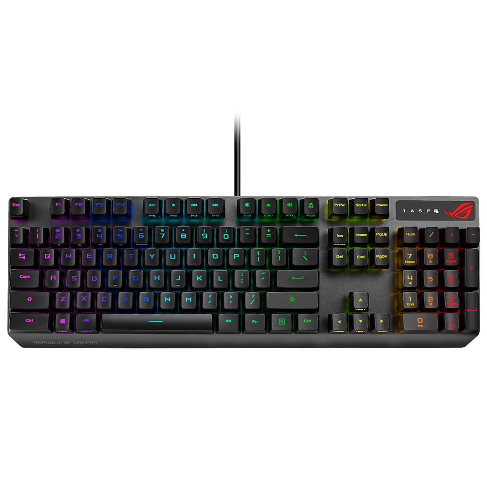 Asus Rog Strix Scope Rx Blue Switch Ip57 Su Gecirmez Ve Toza Dayanikli Turkce Optik Mekanik Gaming Klavye