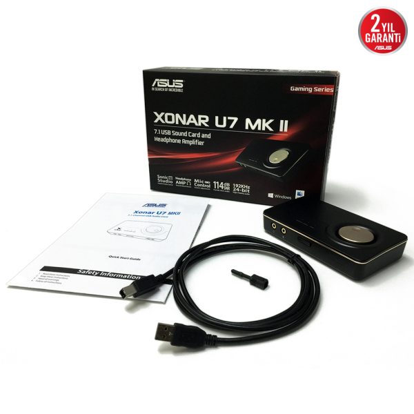 Asus Xonar U7 Mkii 7 1 Kanal Usb Hd 114db Gaming Ses Karti 1