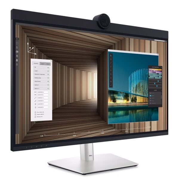 Dell Ultrasharp U3224kb 31 5 Inc 60hz 5ms 6k 6144x3456 Webcam Speakers Microphone Ips Monitor 1