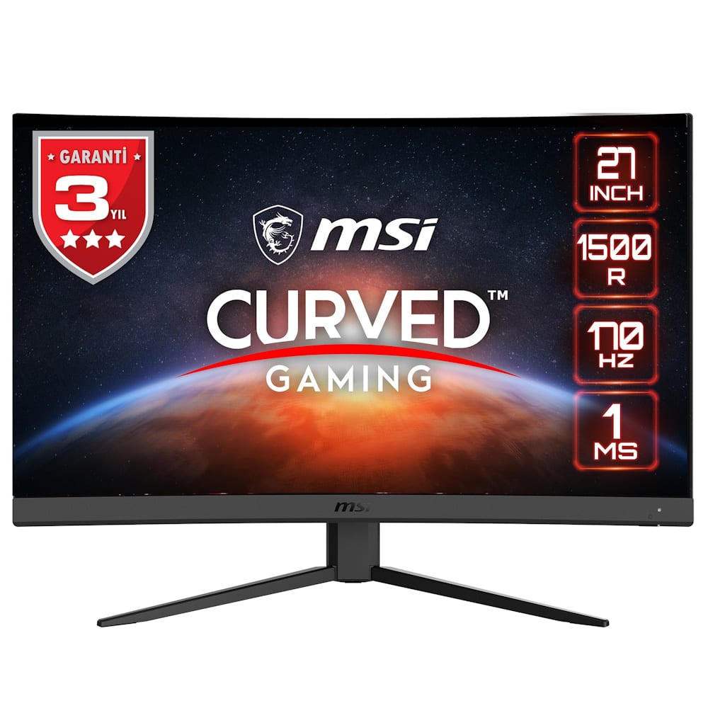 Msi G27c4 E2 27 Inc 170hz 1ms Freesync Premium Full Hd Curved Gaming Monitor