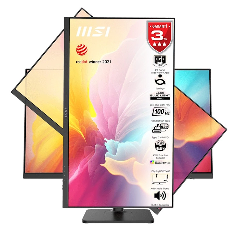Msi Modern Md272qxp 27 Inc 100hz 1ms Flat Ips Adaptive Sync Wqhd Anti Glare Monitor