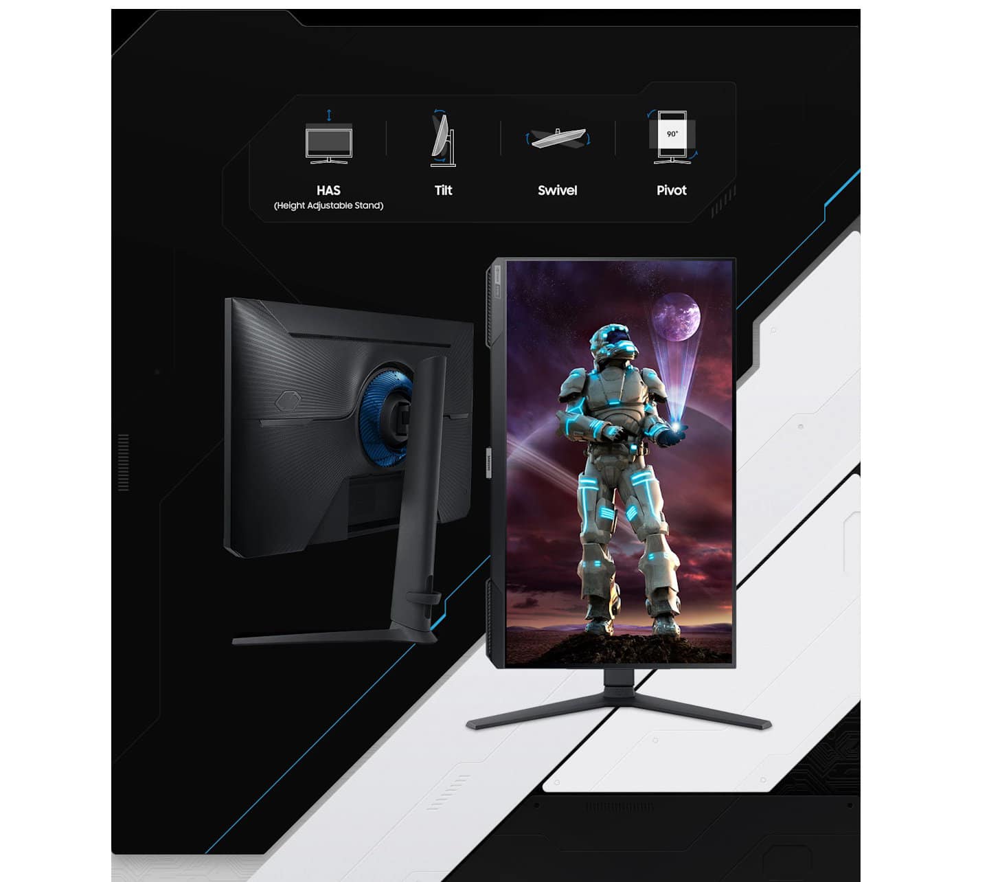 Samsung Odyssey G4 Ls25bg400euxuf 25 Inç 240 Hz 1ms Ips Adaptive Sync Full Hd Gaming Monitör 3