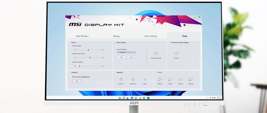 MSI MODERN MD272QXPW 27 inç 100Hz 1Ms FLAT IPS Adaptive Sync Full HD TYPE-C Monitör 29