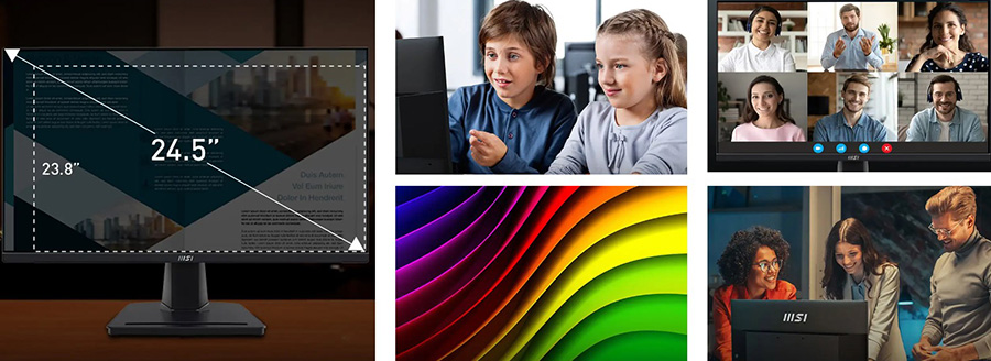 MSI PRO MP251P 24.5 inç 100Hz 1Ms FLAT IPS Adaptive Sync Pivot Anti Glare Monitör 2
