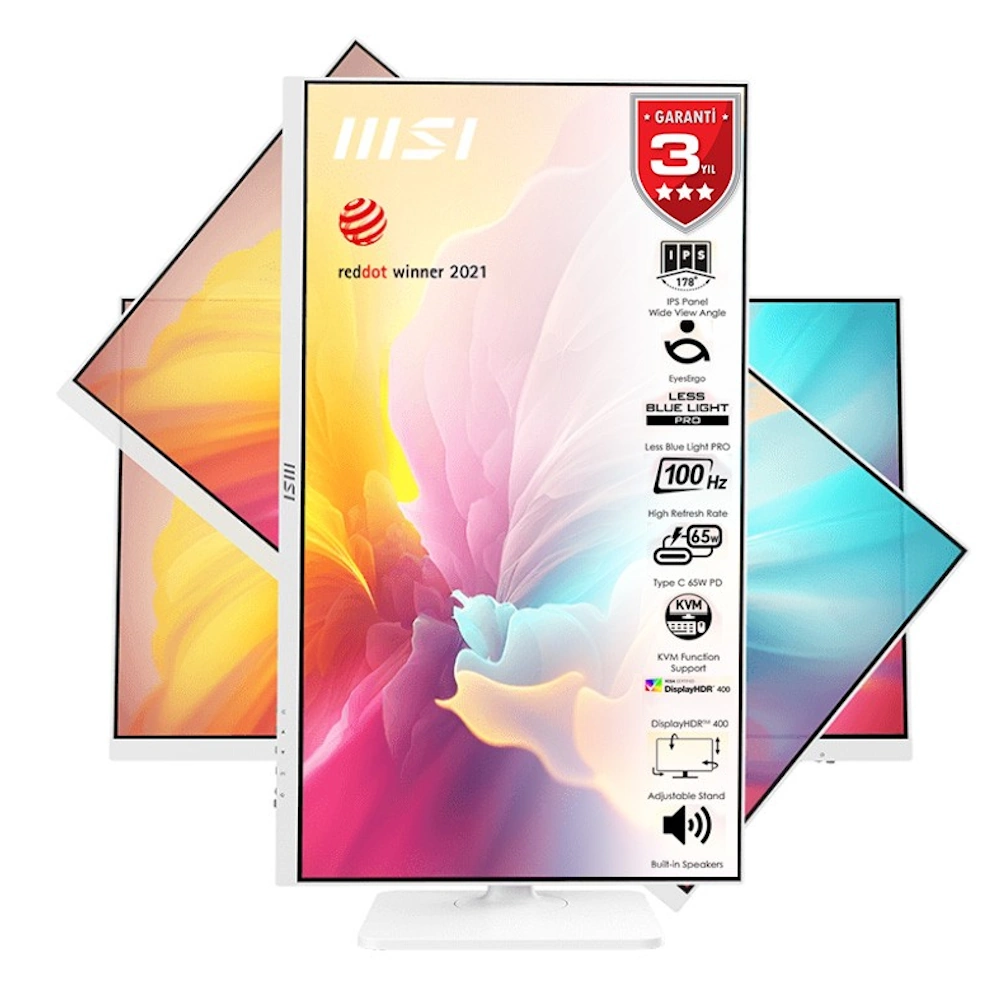 Msi Modern Md272qxpw 27 Inc 100hz 1ms Flat Ips Adaptive Sync Full Hd Type C Monitor