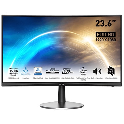 MSI PRO MP2422C 23.6 inç 100Hz 1Ms Curve 1500R VA Full HD Freesync Anti Glare Monitör