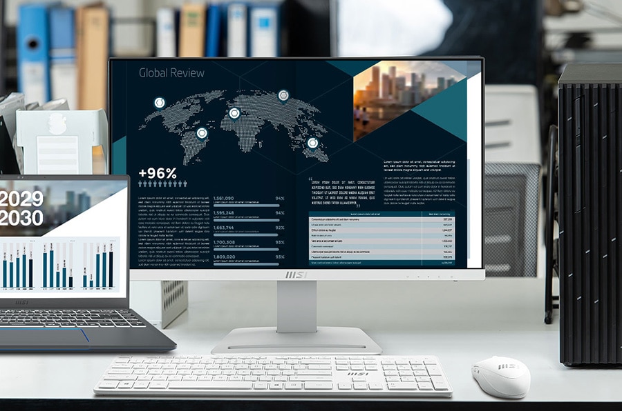 MSI PRO MP243XW 23.8 inç 100Hz 1Ms FLAT IPS Adaptive Sync Full HD Monitör h13