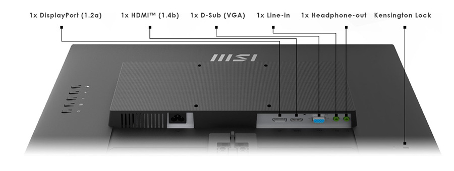 MSI PRO MP242AP 23.8 inç 100Hz 1Ms FLAT IPS Adaptive Sync Full HD Monitör H14