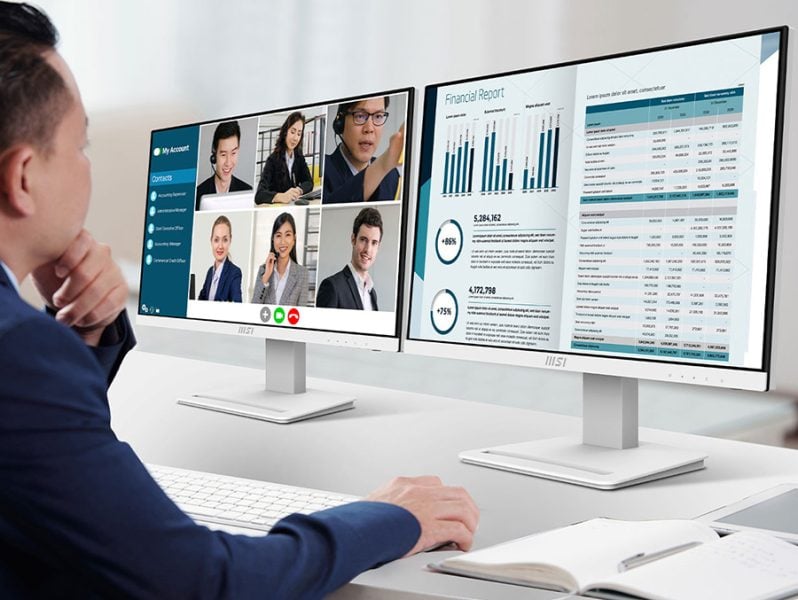 MSI PRO MP243XW 23.8 inç 100Hz 1Ms FLAT IPS Adaptive Sync Full HD Monitör h14