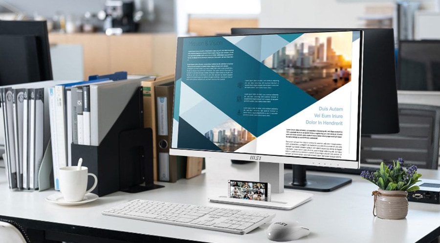 MSI PRO MP243XW 23.8 inç 100Hz 1Ms FLAT IPS Adaptive Sync Full HD Monitör h16