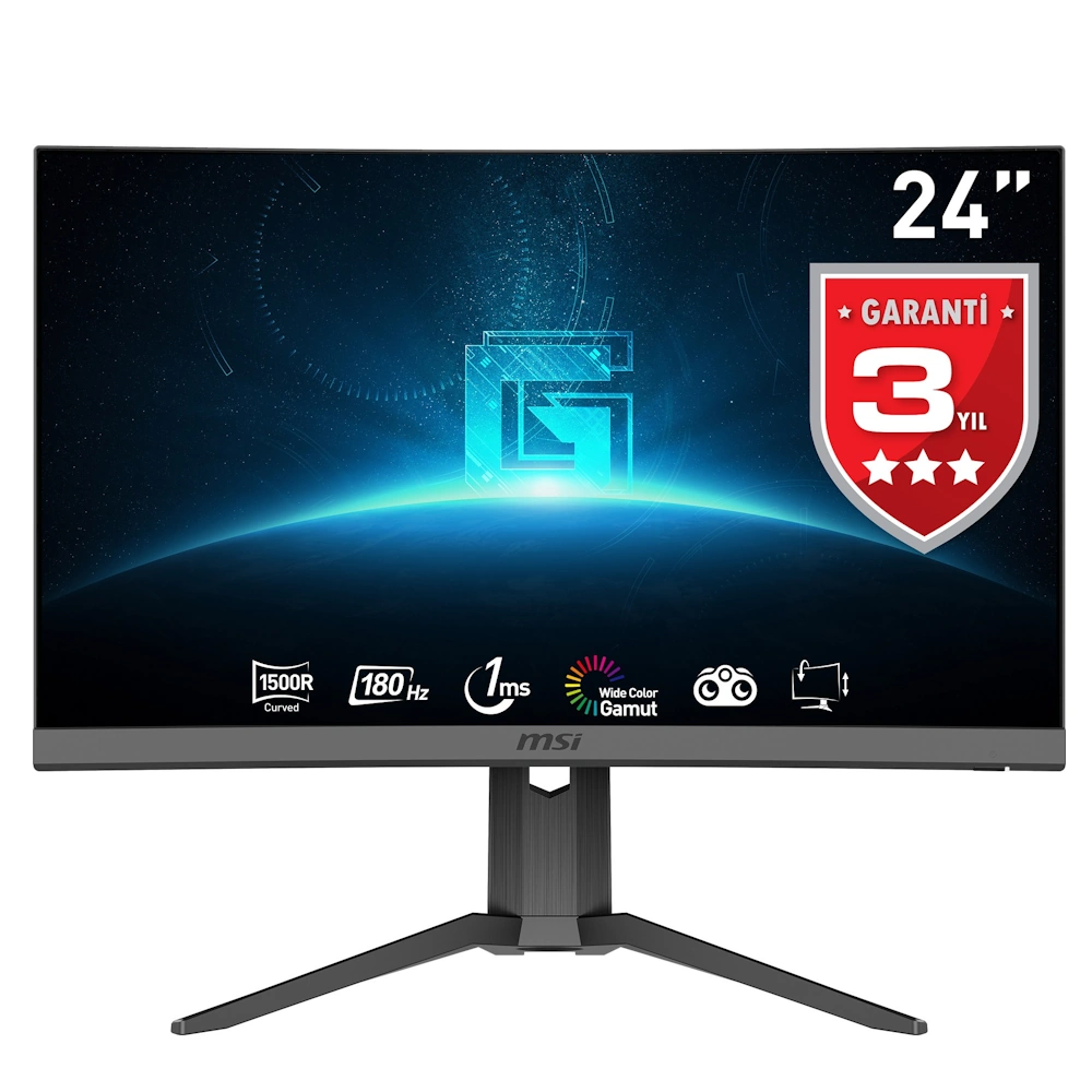 Msi G24c6p E2 23 6 Inc 180hz 1ms Curve Va Adaptive Sync Full Hd Gaming Monitor