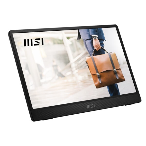 Yüksek çözünürlüklü laptop ekranı üzerinde işletmenin logo ve şık dizüstü çanta tutan profesyonel adam görüntüsü.