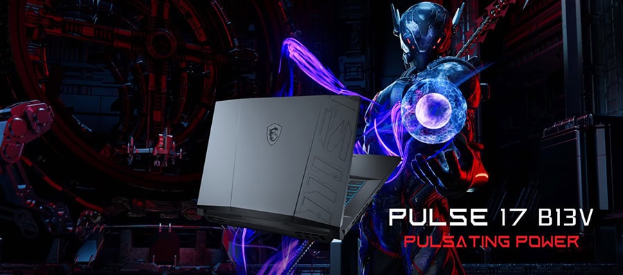 MSI PULSE 17 B13VFK-404TR Intel Core i7-13700H 32GB DDR5 1TB SSD RTX4060 6GB 17.3 inç 144Hz Full HD W11 Home Gaming Laptop h2