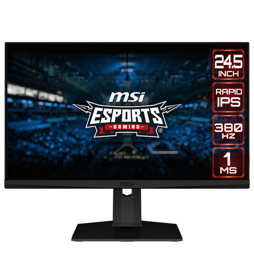 MSI G253PF 380hz 24.5インチ ゲーミングモニター MSI G253PF 24.5 inç 380Hz 1Ms Flat RAPID IPS Freesync Premium Full