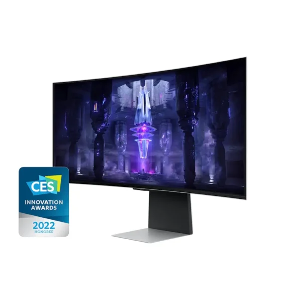 Samsung G85sb 34 Inc 175hz 0 03ms Uwqhd Freesync Qd Oled Kavisli Gumus Gaming Monitor 2