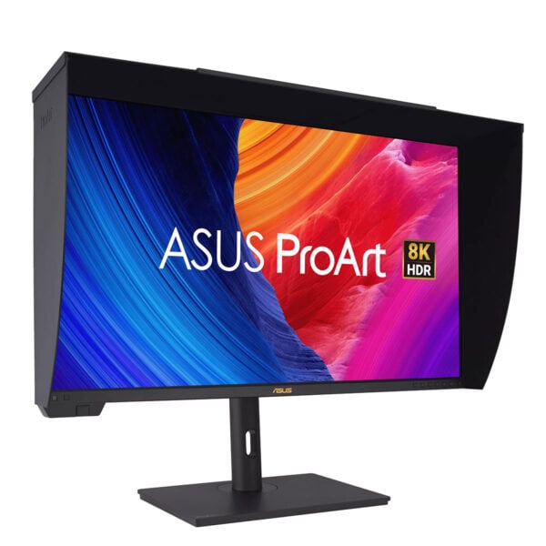 Yüksek çözünürlüklü ASUS ProArt 8K HDR monitör, geniş renk gamı ve renk doğruluğu ile profesyonel grafik ve tasarım çalışmaları için ideal. 8K çözünürlük ve HDR desteğiyle üstün görsel performans sağlar.
