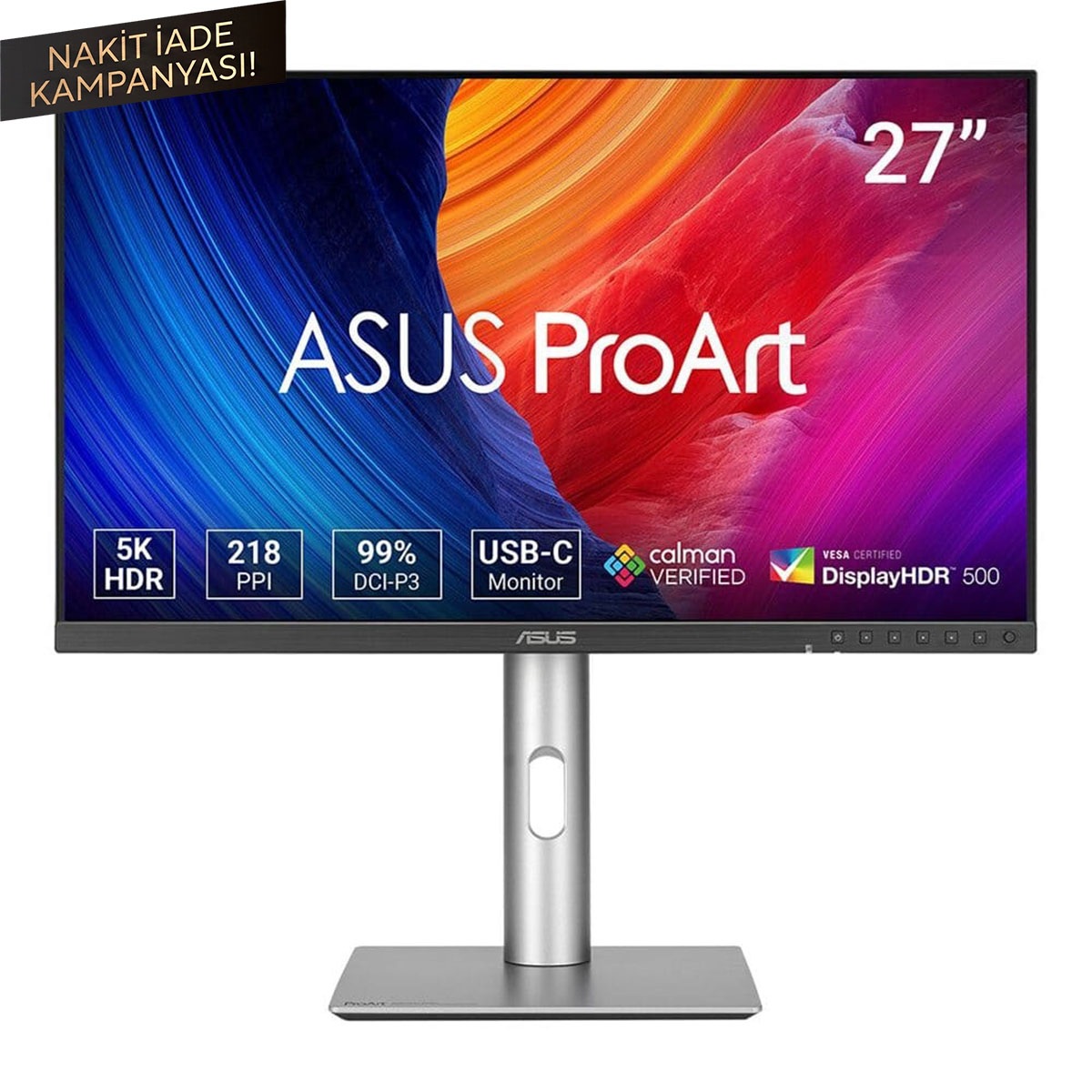 Asus Proart Pa27jcv 27 Inç 60hz 5ms 5k Full Hd Adaptive Sync Ips Monitör 1