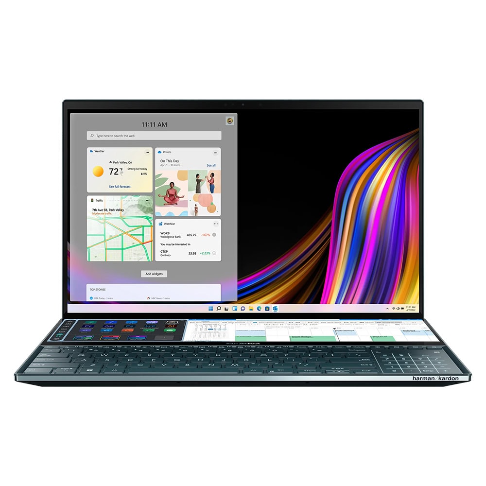 Asus Zenbook Pro Duo Ux581 Intel Core I7 32gb 1tb Ssd Rtx2060 Screenpad Plus 4k Uhd Oled Laptop 1