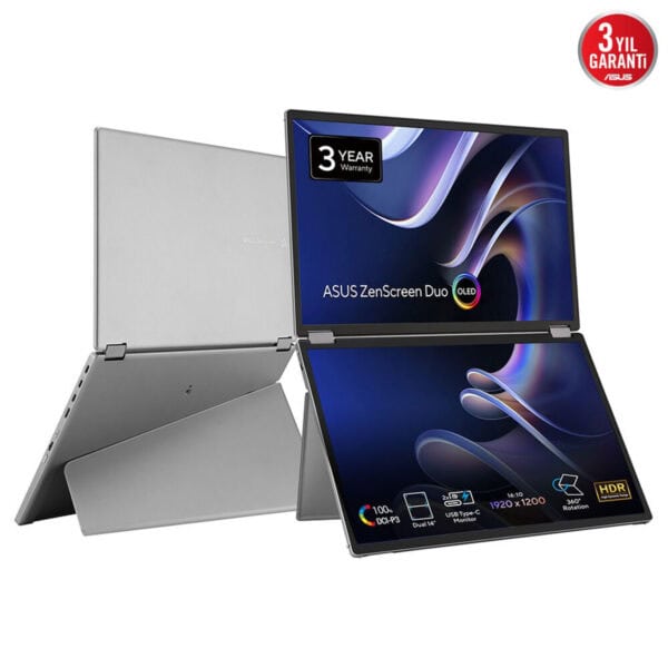 Asus Zenscreen Duo Oled Mq149cd 14 Inç 60hz 1ms Wuxga Taşınabilir Monitör 2