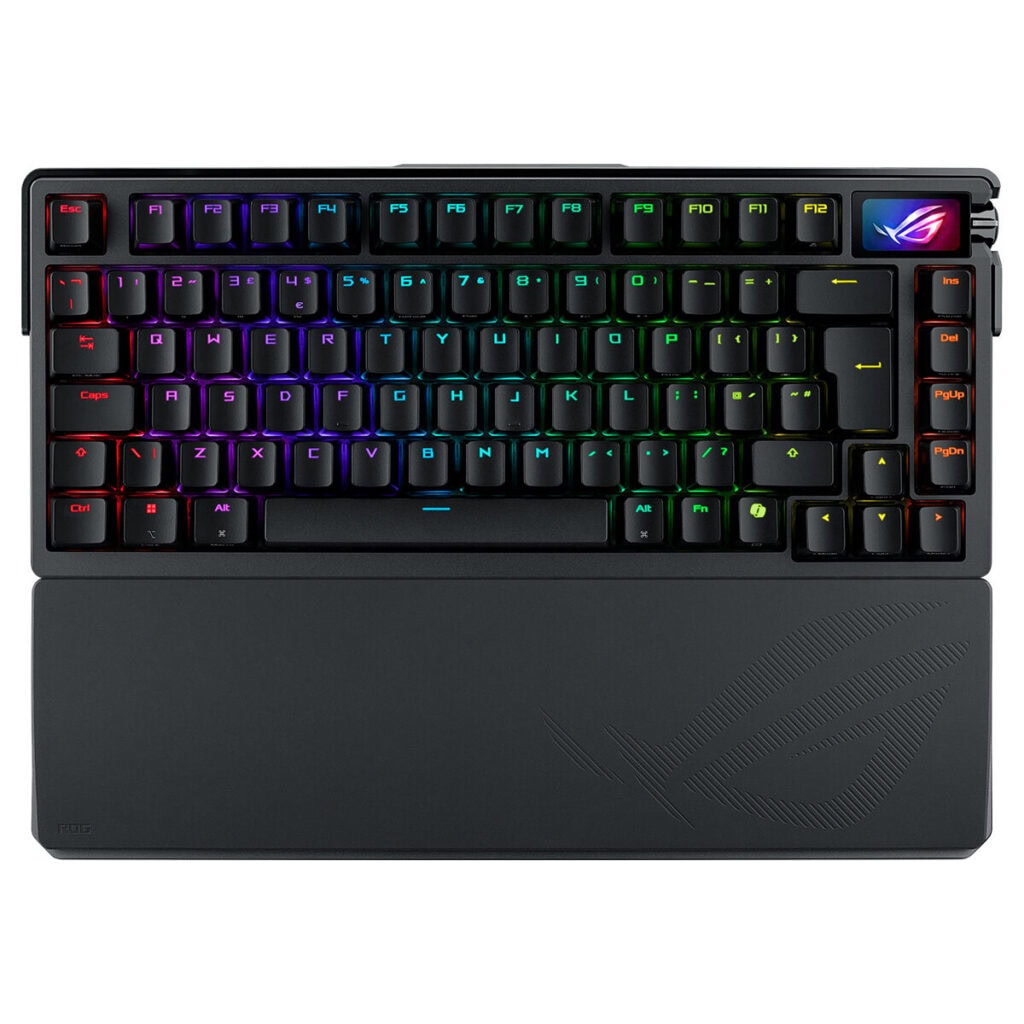 ASUS ROG Azoth Extreme NX Switch RGB Kablosuz Mekanik Gaming Klavye, RGB aydınlatmalı, kablosuz ve mekanik tuşlara sahip yüksek performanslı oyun klavyesi. RGB ışıklandırma ve ergonomik tasarımıyla oy.