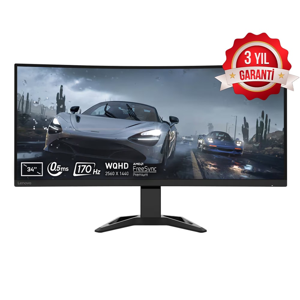 Lenovo G34w 30 A223403g0 66f1gac1tk 34 Inc 170hz 0 5ms Wqhd Freesync Va Kavisli Gaming Monitor Yyy1