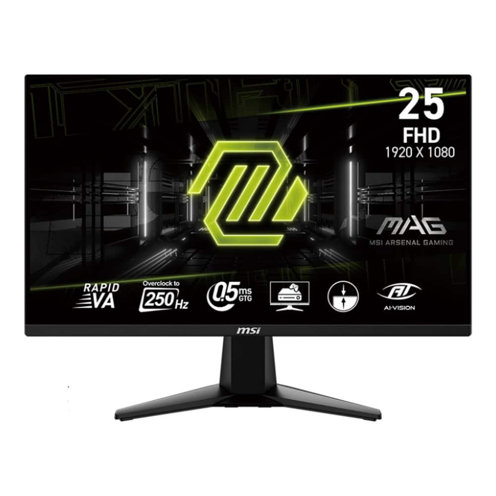 Msi Mag 255xfv 24 5 Inc 250hz Oc 0 5ms Full Hd Adaptive Sync Rapid Va Gaming Monitor 1