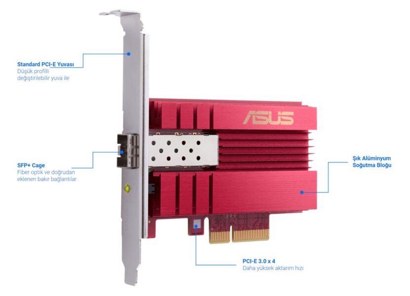 ASUS XG-C100F Ağ Adaptörü h4