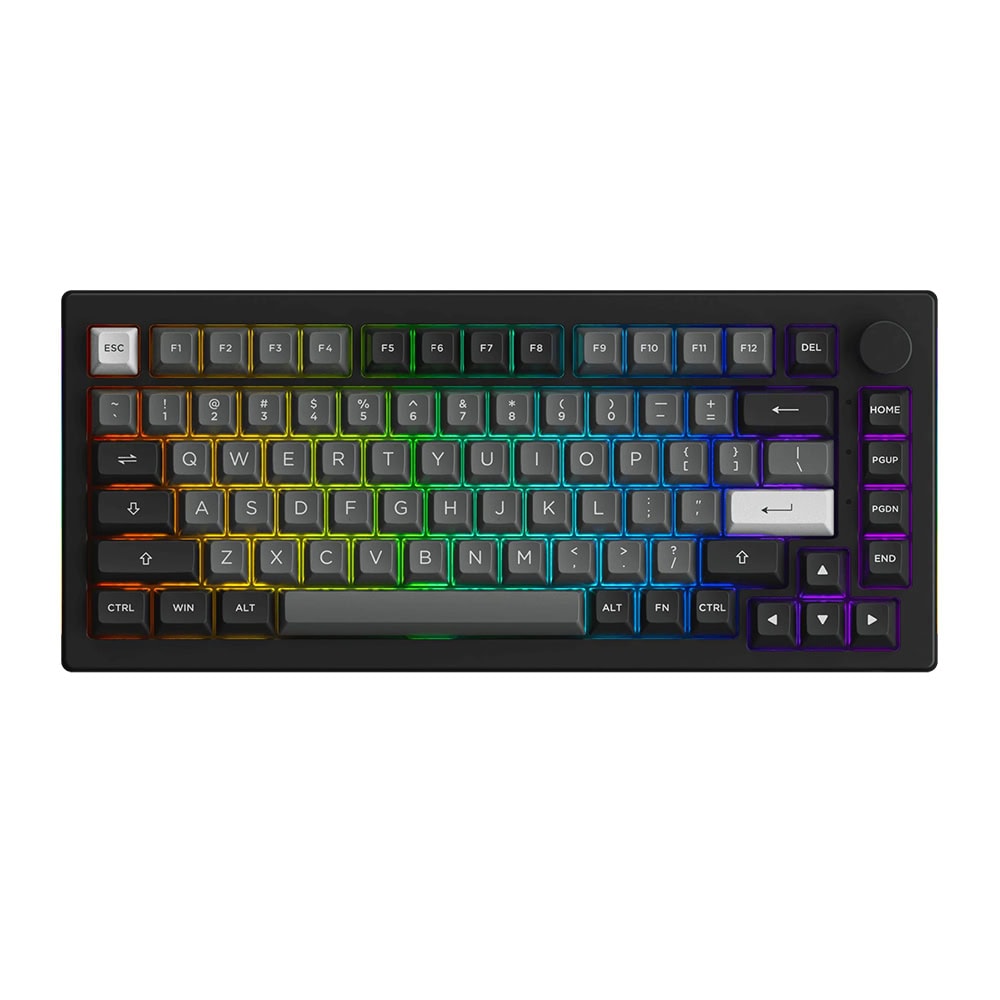 Akko 5075b Plus Black Silver V3 Cream Blue Pro Switch Rgb Kablosuz Hotswap Mekanik Gaming Klavye F1