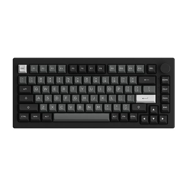 Akko 5075bp Black Silver V3 Cream Blue Switch Rgb Hotswap Mekanik Kablosuz Gaming Klavye F1