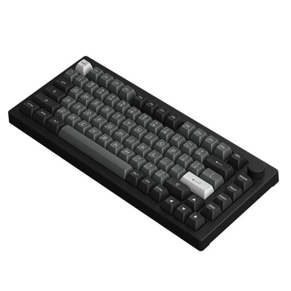 Akko 5075bp Black Silver V3 Cream Blue Switch Rgb Hotswap Mekanik Kablosuz Gaming Klavye F3