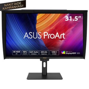 Asus Proart Pa32uce 31.5 Inç 60hz 5ms 4k Uhd Adaptive Sync Ips Pivot Monitör 1