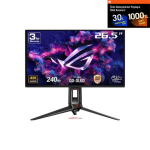 Asus Rog Swift Oled Pg27ucdm 26.5 Inç 240hz 0.03ms 4k Uhd Adaptive Sync Qd Oled Pivot Gaming Monitör 1