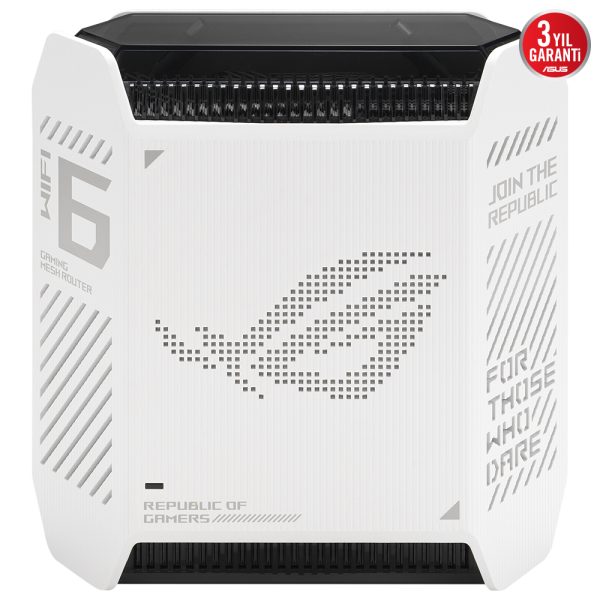 Asus Rog Rapture Gt6 Ax10000 Tri Band Wifi6 Gaming Mesh Sistemi Beyaz Ikili Paket 12