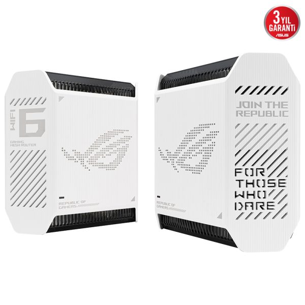 Asus Rog Rapture Gt6 Ax10000 Tri Band Wifi6 Gaming Mesh Sistemi Beyaz Ikili Paket 5