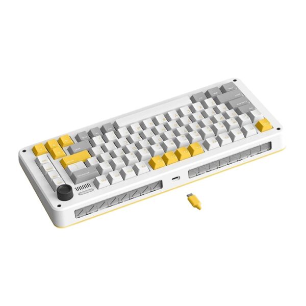 Iqunix Zx75 Gravity Wave U Gateron Red Switch Rgb Kablosuz Hotswap Mekanik Gaming Klavye 4