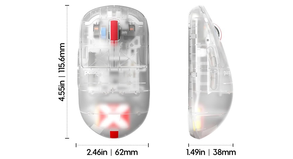 Pulsar X2h Super Clear Edition Mouse H12