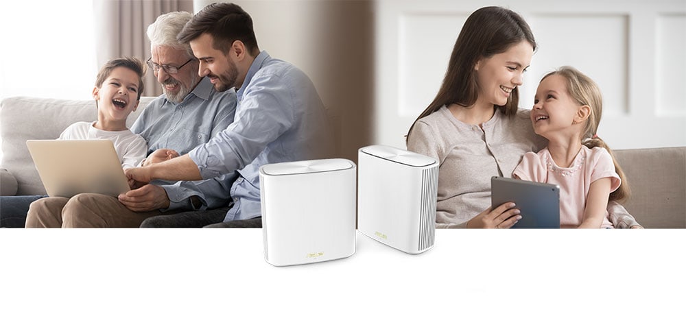 ASUS ZenWiFi XD6S Kablosuz Mesh Sistemi (Beyaz, İkili Paket) H2