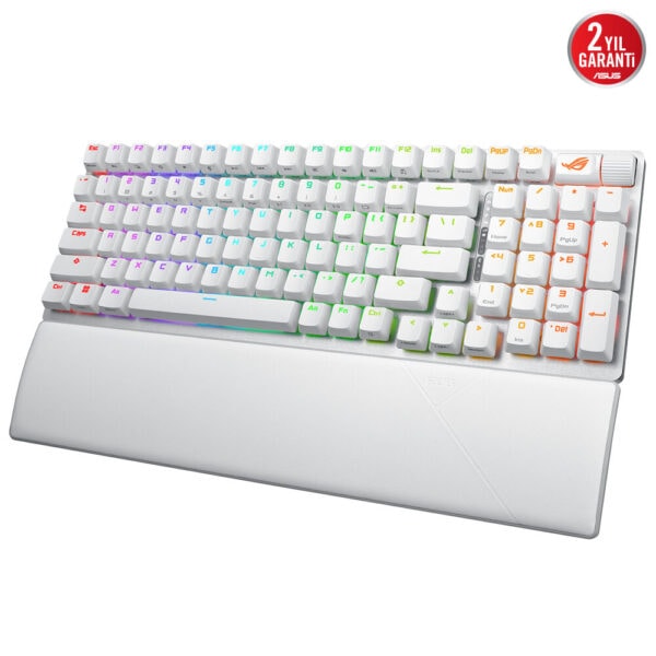Asus Rog Strix Scope Ii 96 Nx Snow Switch Rgb Kablosuz Hotswap Ingilizce Beyaz Mekanik Gaming Klavye 3