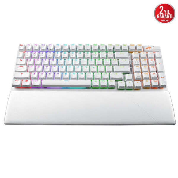Asus Rog Strix Scope Ii 96 Nx Snow Switch Rgb Kablosuz Hotswap Ingilizce Beyaz Mekanik Gaming Klavye 5
