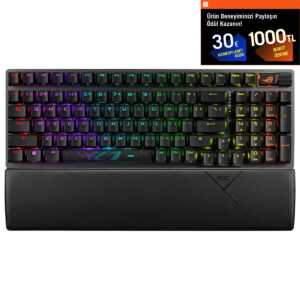 Asus Rog Strix Scope Ii 96 Wireless Rog Rx Red Switch Rgb Kablosuz İngilizce Mekanik Gaming Klavye 1