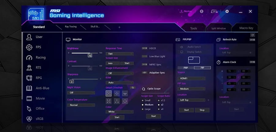 MSI MPG 272URX QD-OLED Gaming Monitör H12
