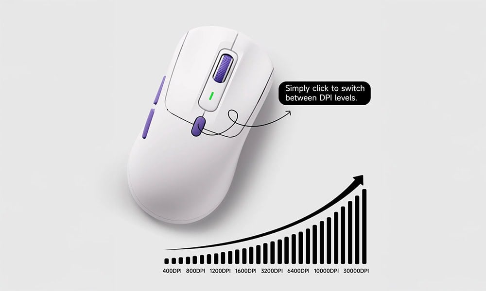 8 Ayarlanabilir DPI Seviyesi 